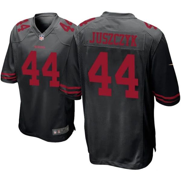 Men San Francisco 49ers #44 Kyle Juszczyk Black Nike Game NFL Jersey